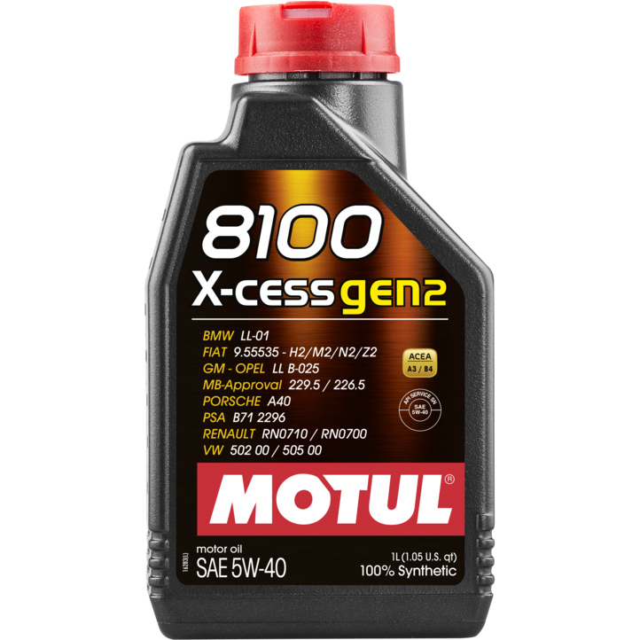 Моторное масло MOTUL 8100 X-CESS GEN2 5W-40 (1л) MOTUL PF501521