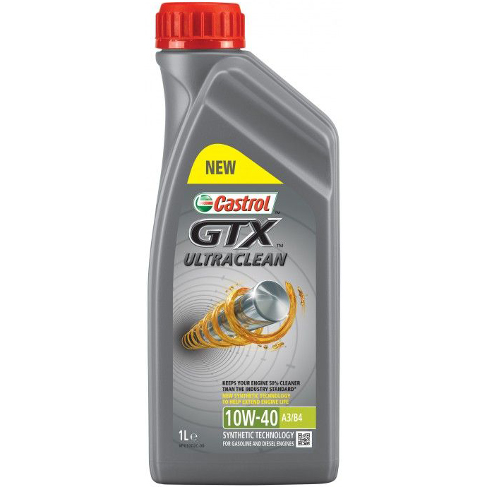 Масло Моторное масло Castrol GTX Ultraclean 10W-40 (1л)  арт. PF540345