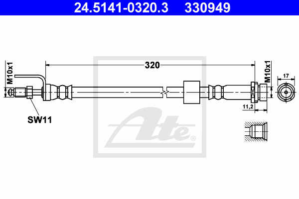 Тормозной шланг FEBI BILSTEIN арт. 24514103203