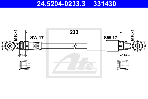 Тормозной шланг FEBI BILSTEIN арт. 24520402333