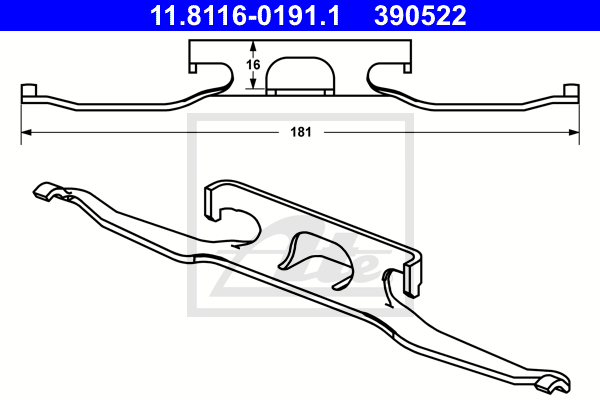 Пружина, тормозной суппорт QUICK BRAKE арт. 11.8116-0191.1