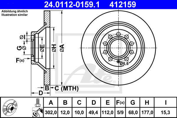 Тормозной диск A.B.S. арт. 24011201591