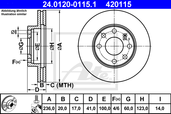 Тормозной диск CHAMPION арт. 24012001151