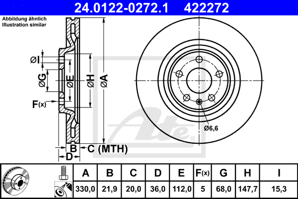 Тормозной диск VAG арт. 24012202721