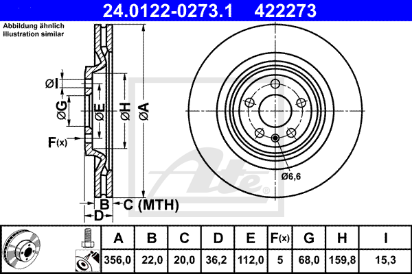 Тормозной диск VAG арт. 24012202731
