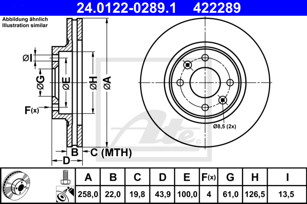 Тормозной диск FEBI BILSTEIN арт. 24012202891