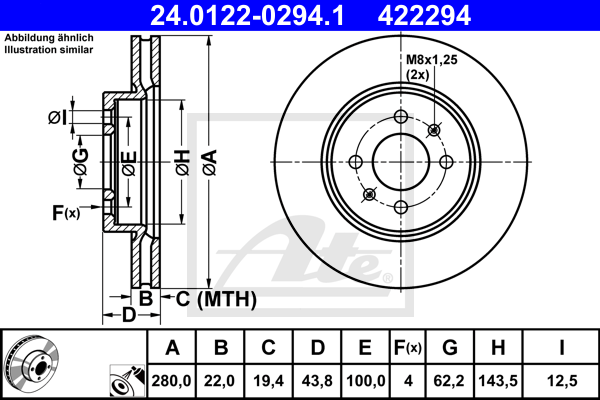 Тормозной диск BREMBO арт. 24012202941