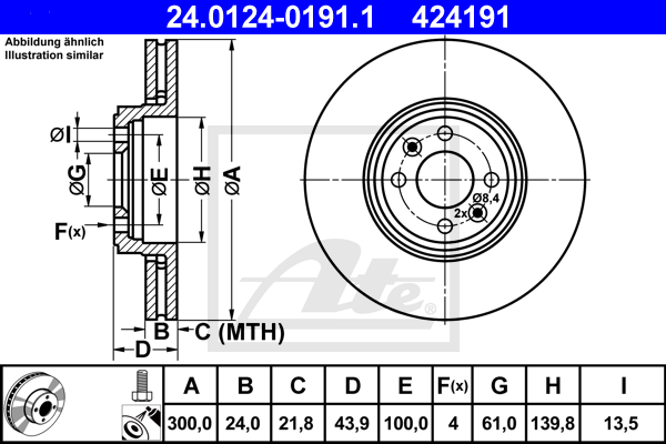 Тормозной диск MEYLE арт. 24012401911