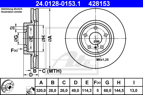 Тормозной диск ZIMMERMANN арт. 24012801531