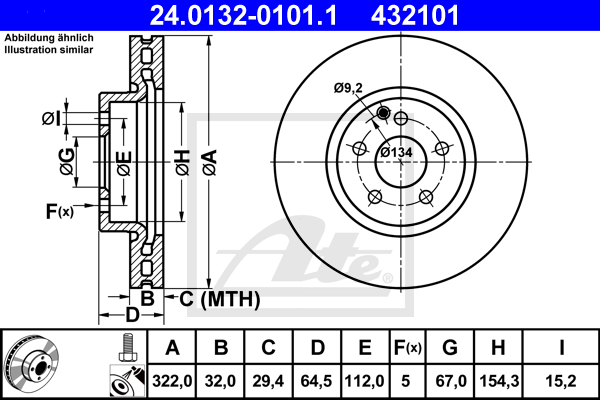 Тормозной диск MERCEDES-BENZ арт. 24013201011