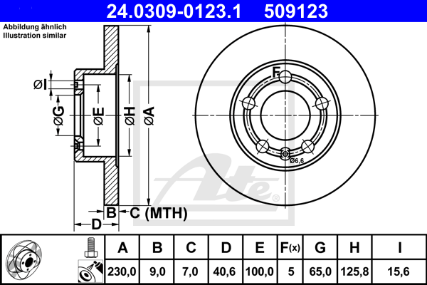 Тормозной диск FERODO арт. 24030901231