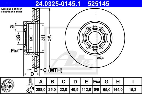 Тормозной диск FERODO арт. 24032501451