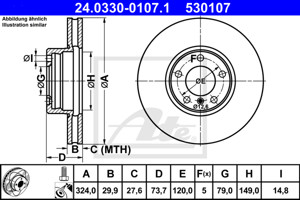 Тормозной диск REMSA арт. 24033001071