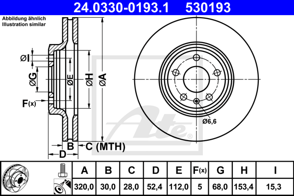 Тормозной диск FEBI BILSTEIN арт. 24.0330-0193.1