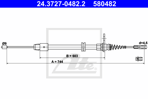 Трос стояночного тормоза FEBI BILSTEIN арт. 24372704822