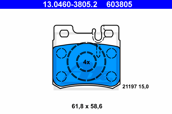 Тормозные колодки дисковые QUICK BRAKE арт. 13046038052