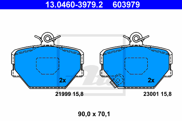 Тормозные колодки дисковые LPR арт. 13046039792