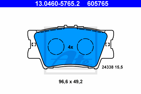Тормозные колодки дисковые BLUE PRINT арт. 13046057652