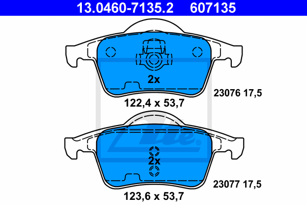 Тормозные колодки дисковые FERODO арт. 13.0460-7135.2