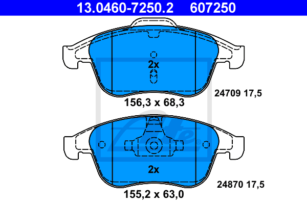 Тормозные колодки дисковые QUICK BRAKE арт. 13046072502