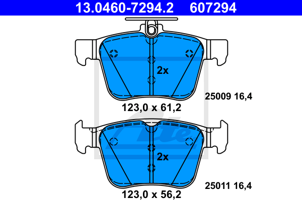 Тормозные колодки задние дисковые NK арт. 13.0460-7294.2