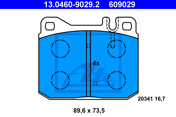 Тормозные колодки дисковые BREMSI арт. 13046090292
