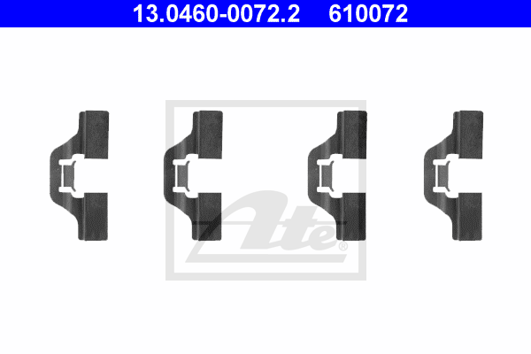 Ремкомплект тормозных колодок ERT арт. 13.0460-0072.2