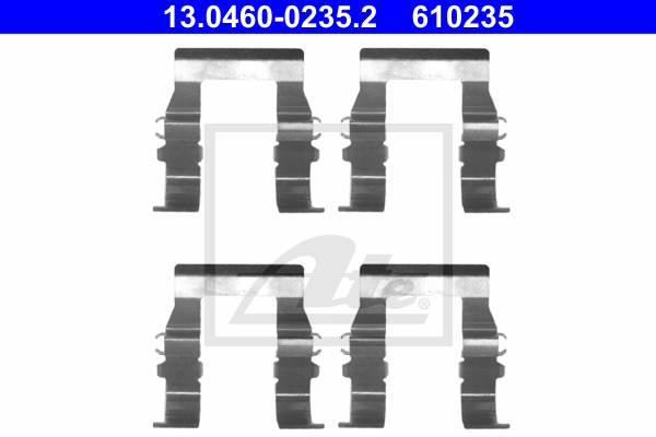 Ремкомплект тормозных колодок DELPHI арт. 13.0460-0235.2