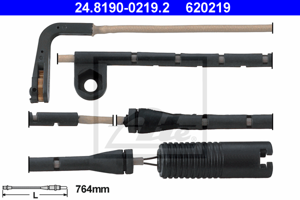 Датчик зносу гальмівних колодок (передніх) BMW 5 (E39) 95-04 (L=764mm) MEYLE арт. 24.8190-0219.2