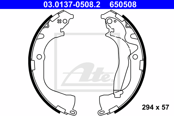Комплект тормозных колодок VAG арт. 03013705082