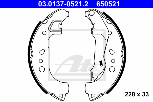 Комплект тормозных колодок VAG арт. 03013705212