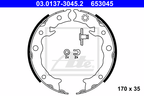 Колодки тормозные барабанные QUICK BRAKE арт. 03013730452