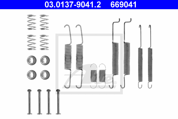 комплектуючі для гальмівних колодок (6R0698545A+6R BREMBO арт. 03013790412