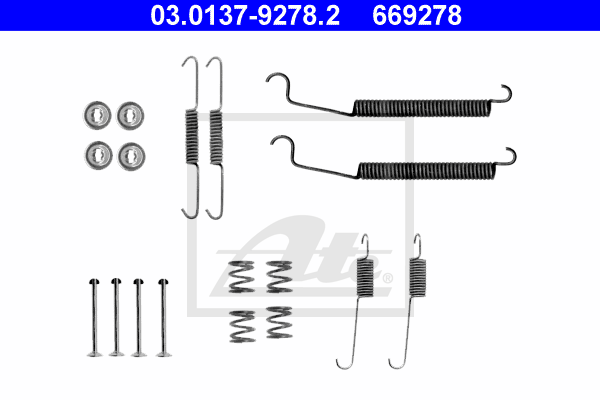 комплектуючі для гальмівних колодок QUICK BRAKE арт. 03013792782