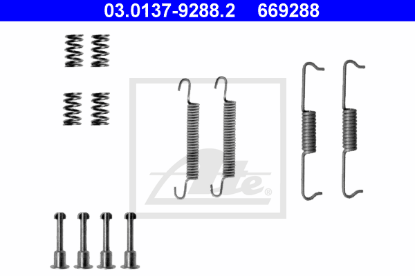 Ремкомплект тормозных колодок QUICK BRAKE арт. 03.0137-9288.2