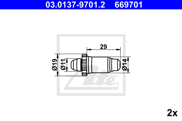 Ремкомплект тормозных колодок BMW арт. 03.0137-9701.2