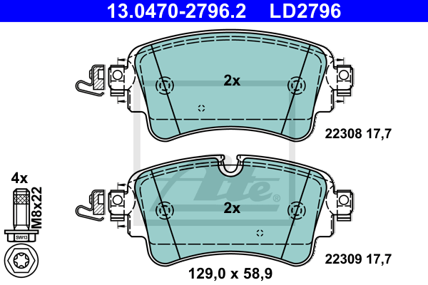 Тормозные колодки дисковые QUICK BRAKE арт. 13047027962