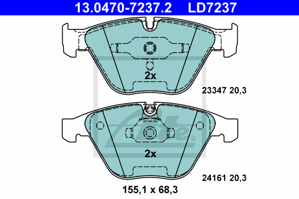 Тормозные колодки дисковые FEBI BILSTEIN арт. 13047072372
