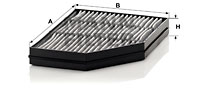 Фильтр салона MANN-FILTER CUK32001