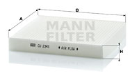 Фильтр салона MANN-FILTER арт. CU2345