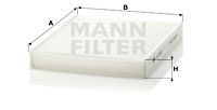 Фильтр салона MANN-FILTER арт. CU 2533-2
