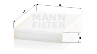 Фильтр салона MANN-FILTER арт. CU 27009