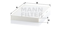 Фильтр салона MANN-FILTER арт. CU3037