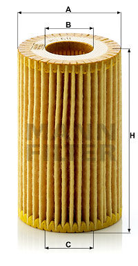 Масляный фильтр MAHLE арт. HU611X