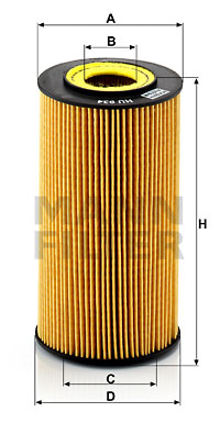 Масляный фильтр MERCEDES-BENZ арт. HU 934 X