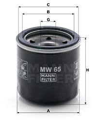 Масляный фильтр MANN-FILTER MF MW65