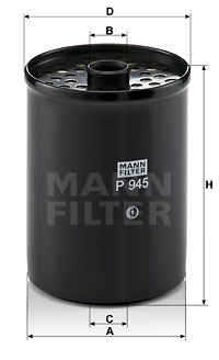 Топливный фильтр WIX FILTERS арт. P945X