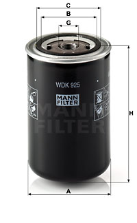 Фільтр палива HENGST FILTER арт. WDK925