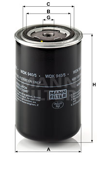 Топливный фильтр FILTRON арт. WDK940/5