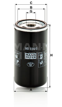Фільтр оливи DONALDSON арт. WD7245